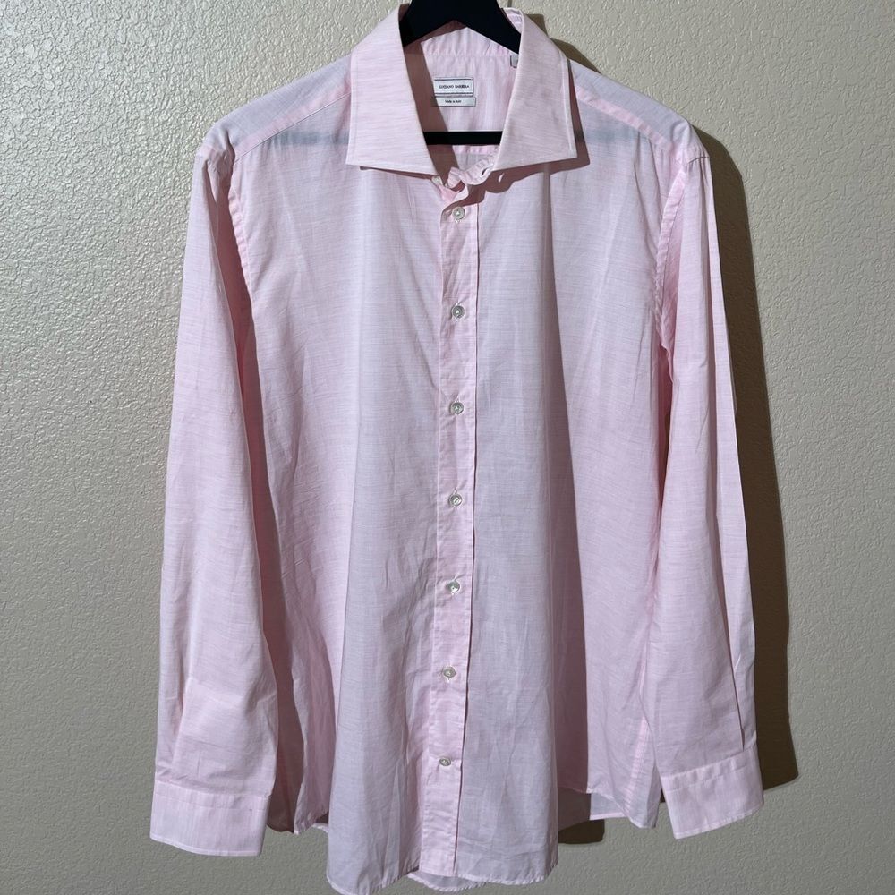 Luciano Barbera Light Pink Dress Shirt